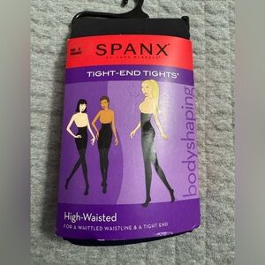 Spanx Tight-End Bodyshaping Tights High Waisted Midnight Color